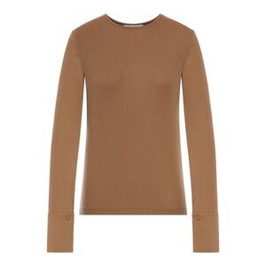 Max Mara Pure Women Madre Wool Jersey T-Shirt